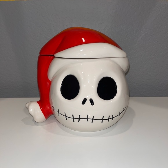 Disney Holiday 8 Inch Ceramic Cookie Jar Jack Skellington Poshmark